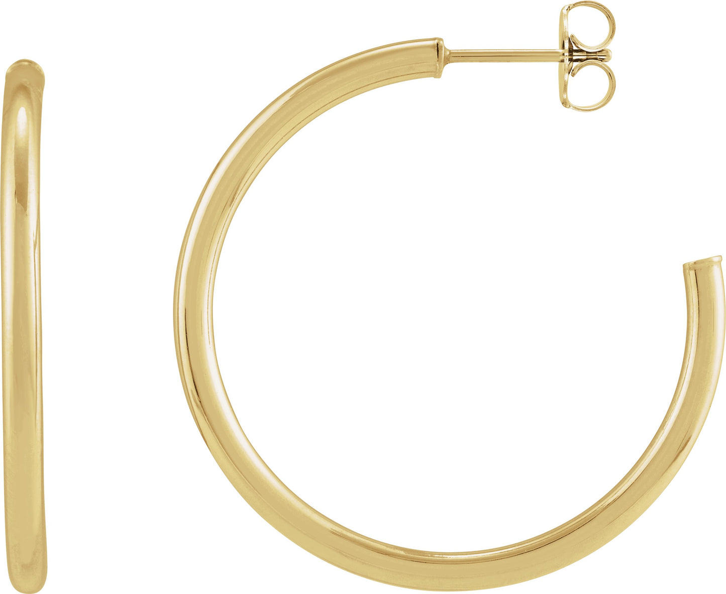 Tube Hoop Earrings