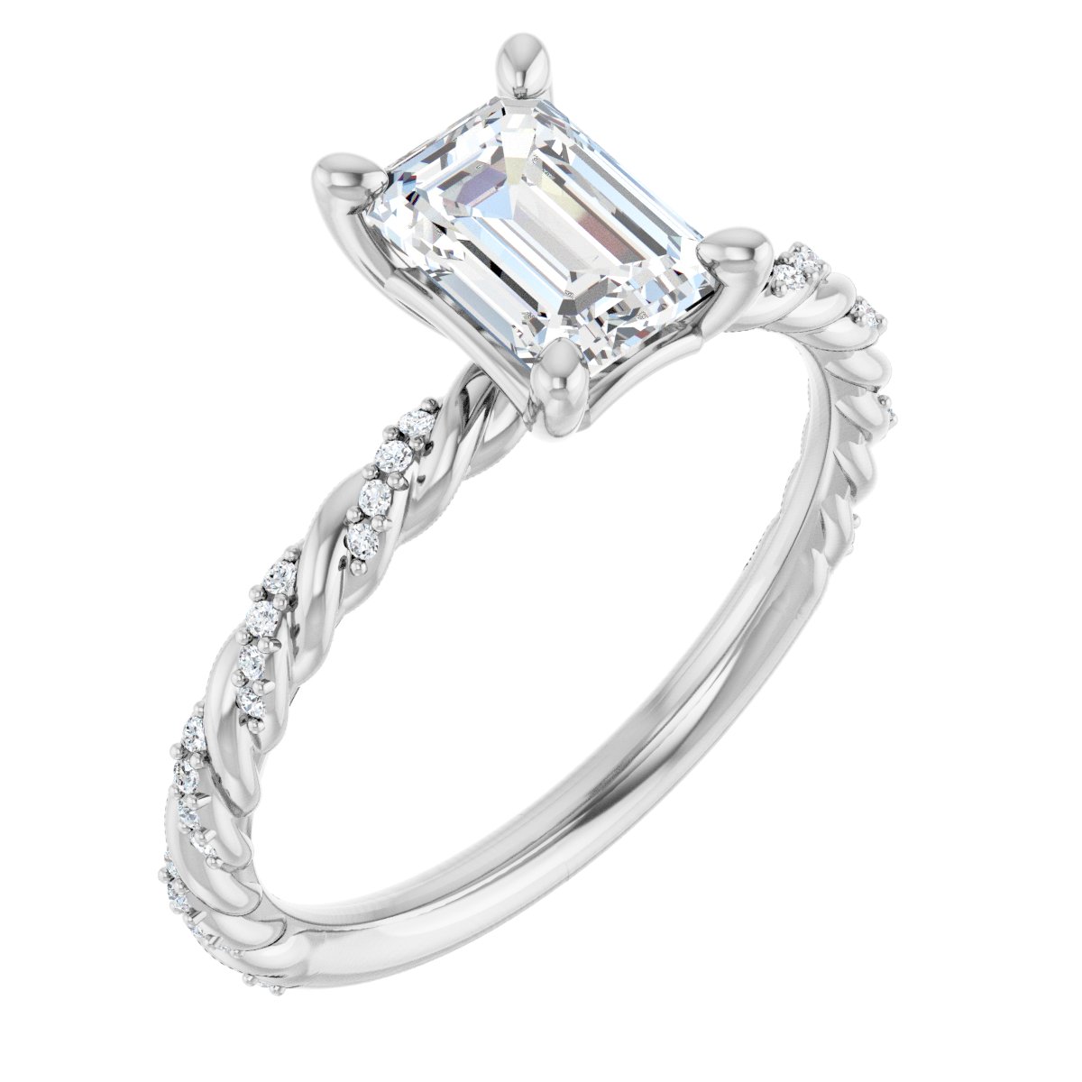 Accented Engagement Ring