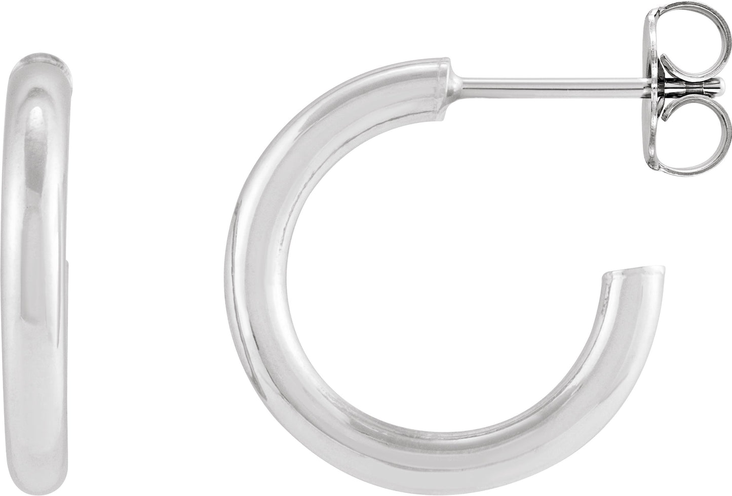 Tube Hoop Earrings
