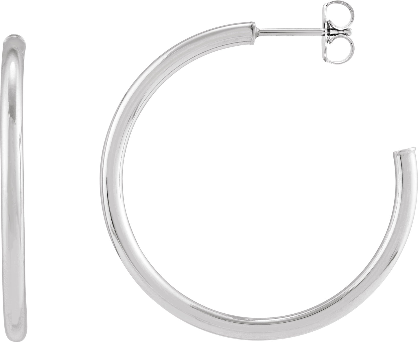 Tube Hoop Earrings