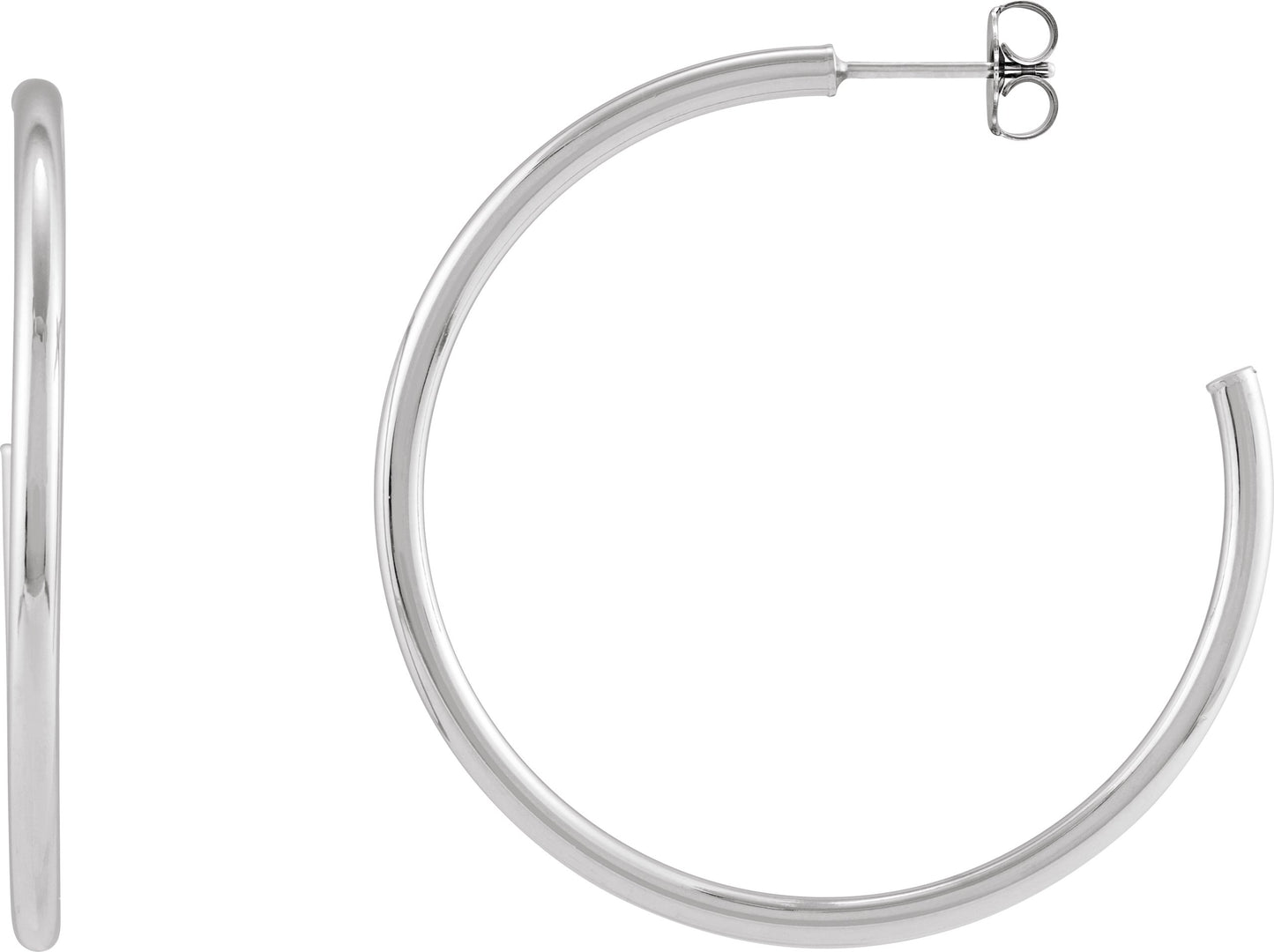 Tube Hoop Earrings