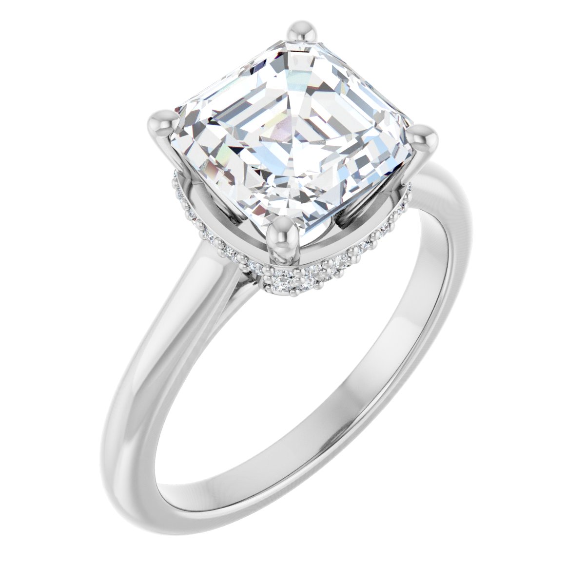 Accented Engagement Ring