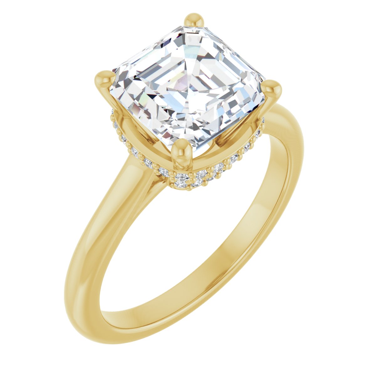 Accented Engagement Ring
