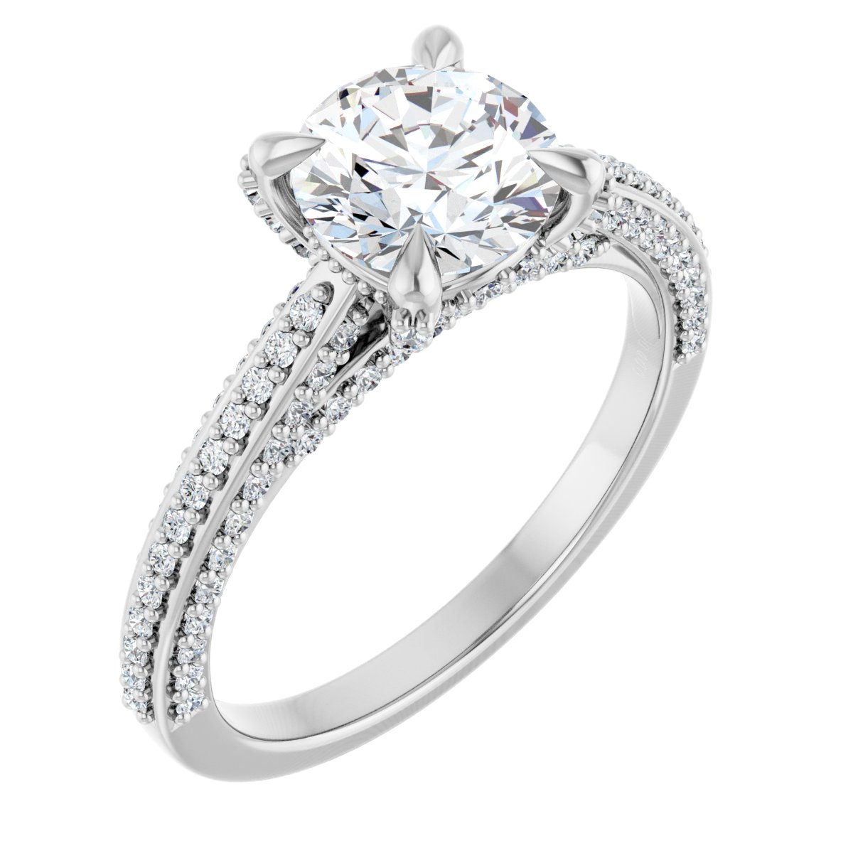Accented Engagement Ring