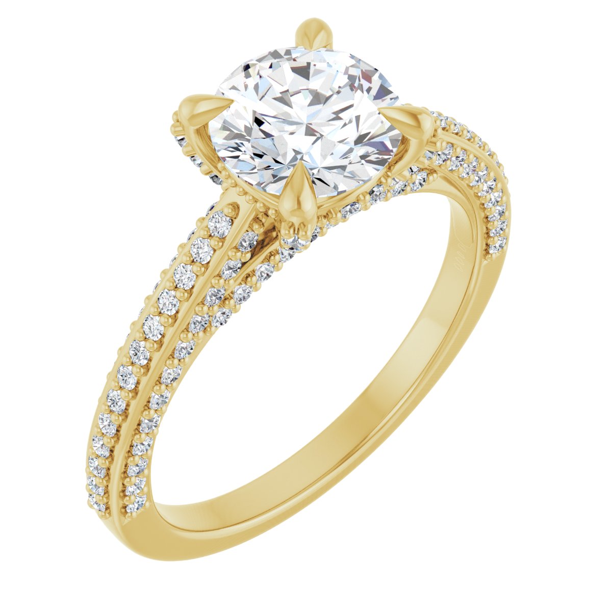 Accented Engagement Ring