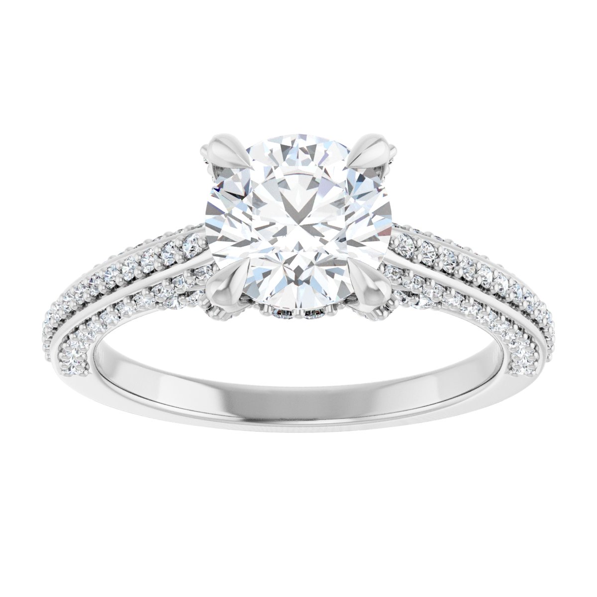 Accented Engagement Ring