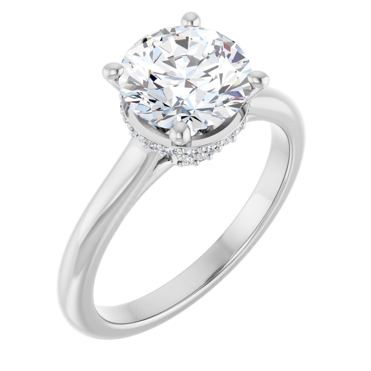 Accented Engagement Ring