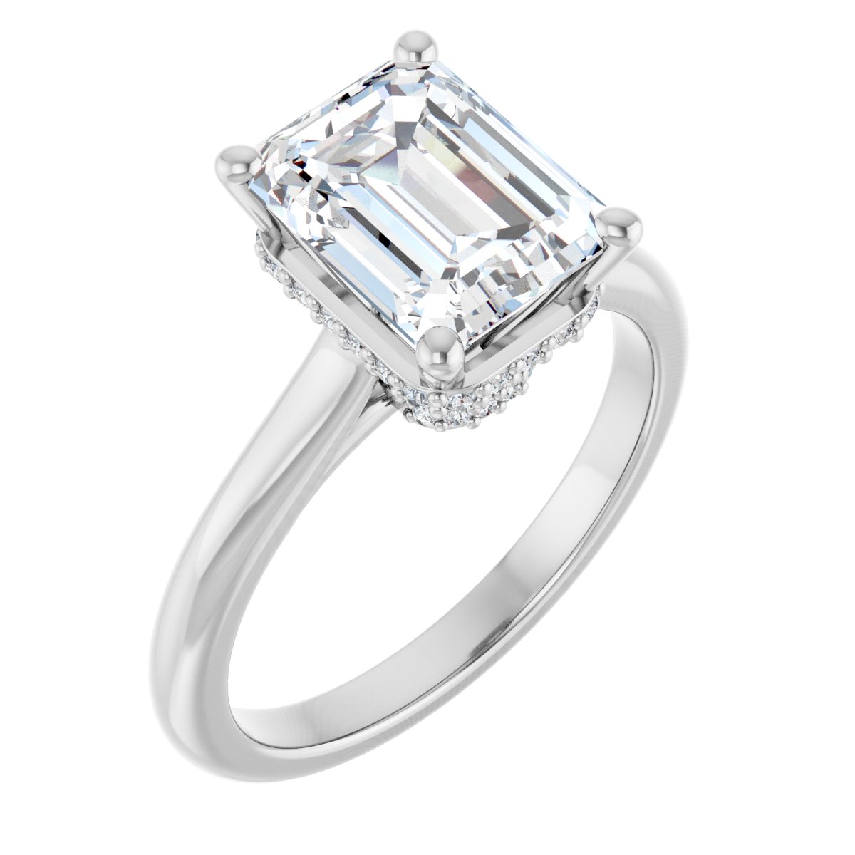 Accented Engagement Ring