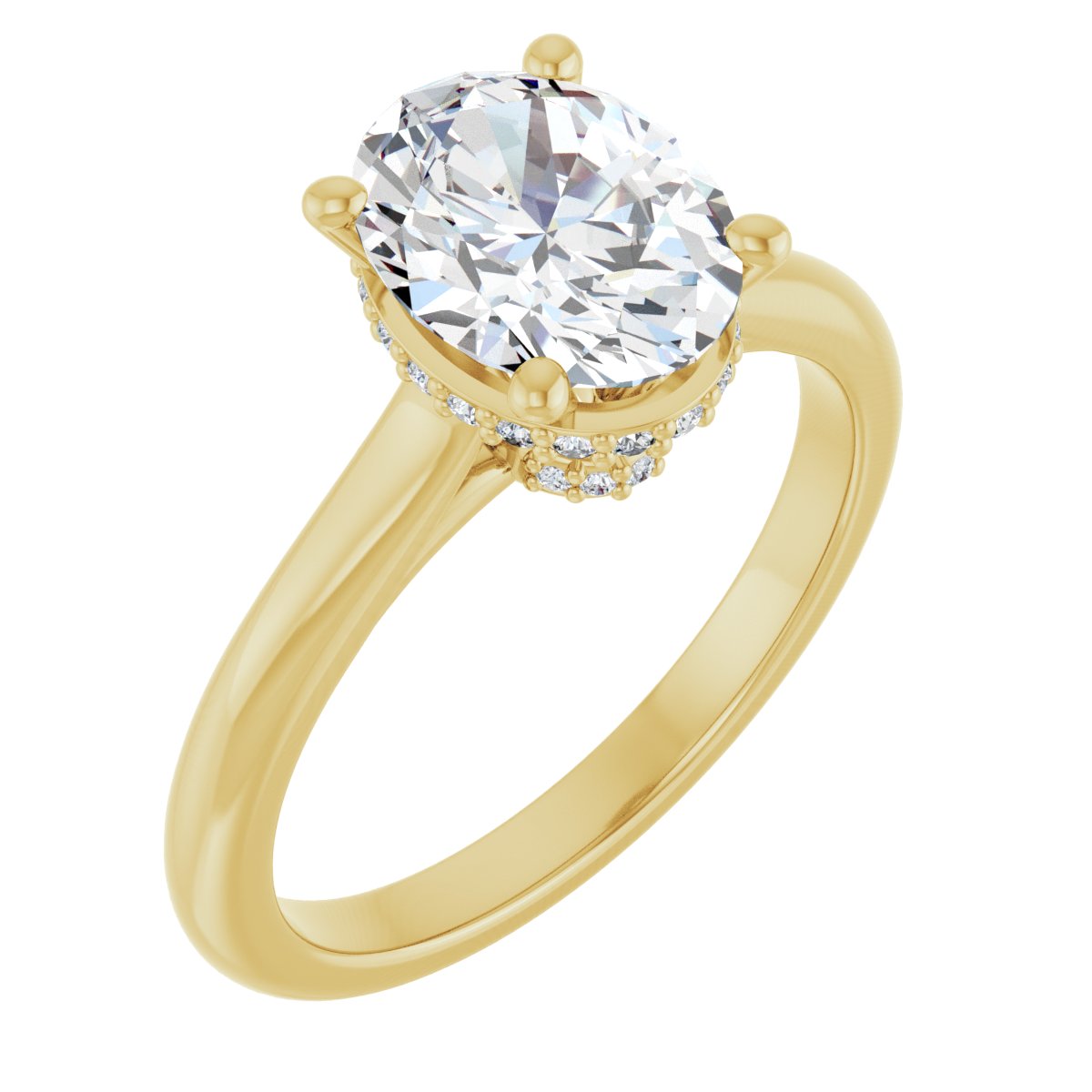 Accented Engagement Ring