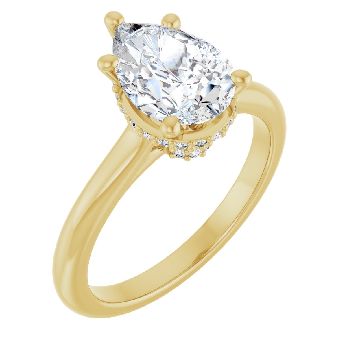 Accented Engagement Ring