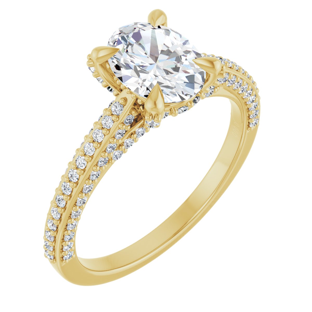 Accented Engagement Ring