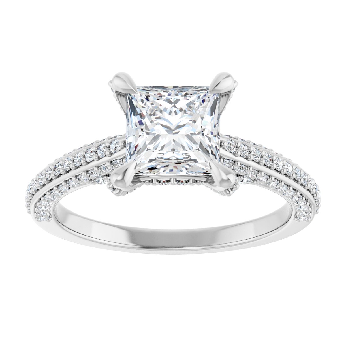 Accented Engagement Ring