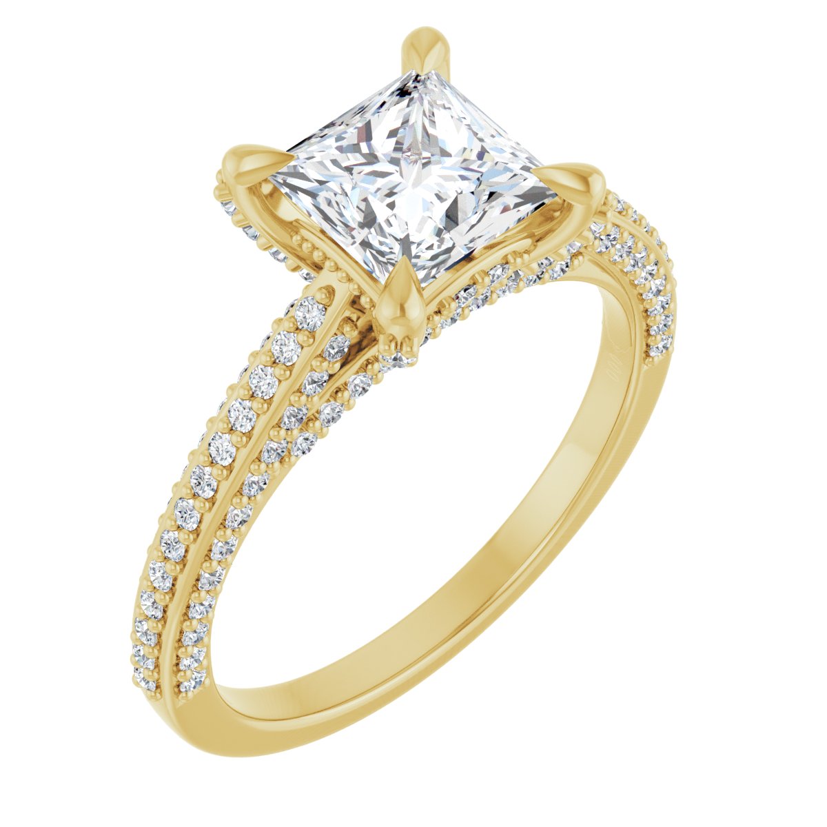 Accented Engagement Ring