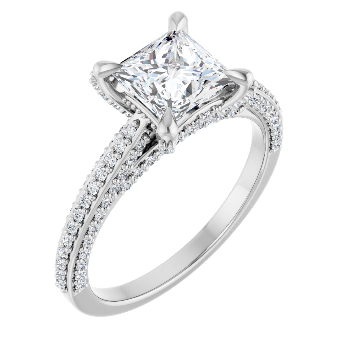 Accented Engagement Ring