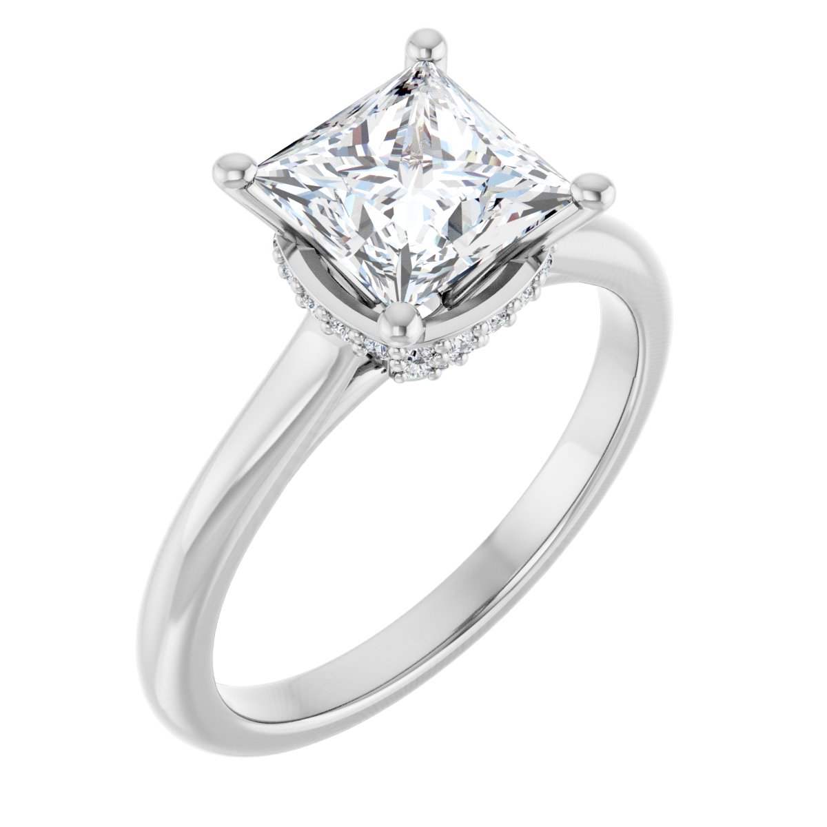 Accented Engagement Ring
