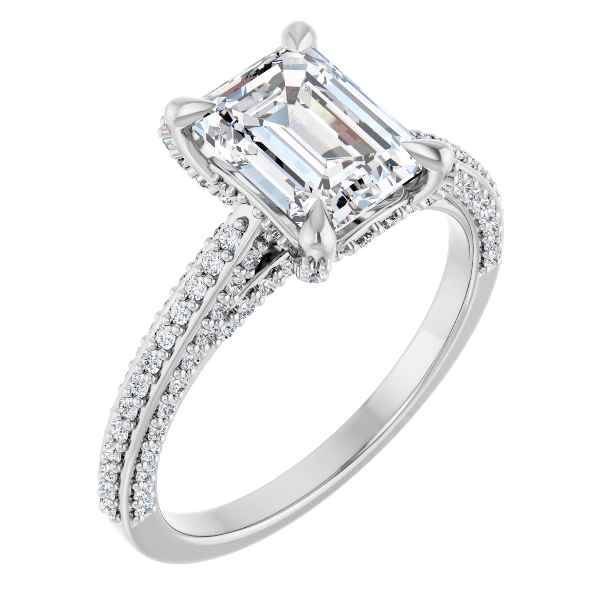 Accented Engagement Ring