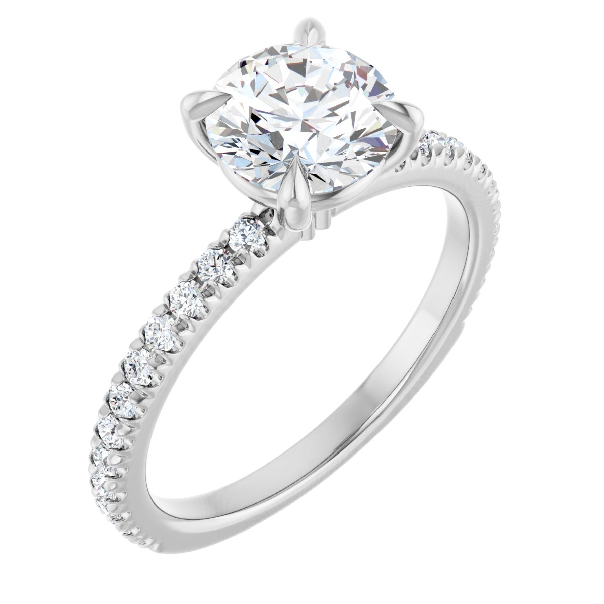 Accented Engagement Ring