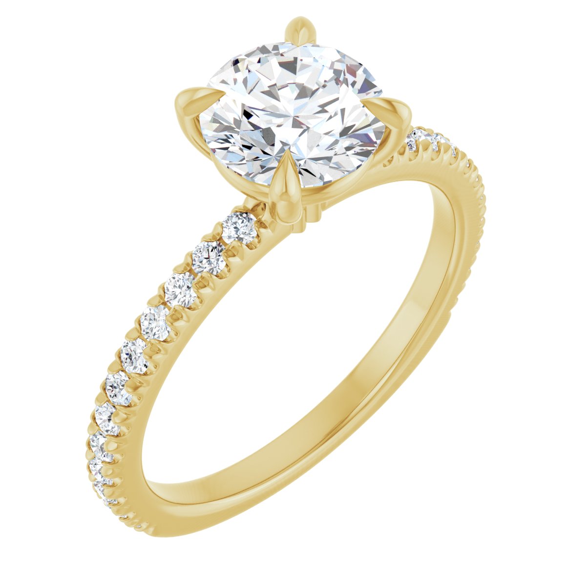 Accented Engagement Ring