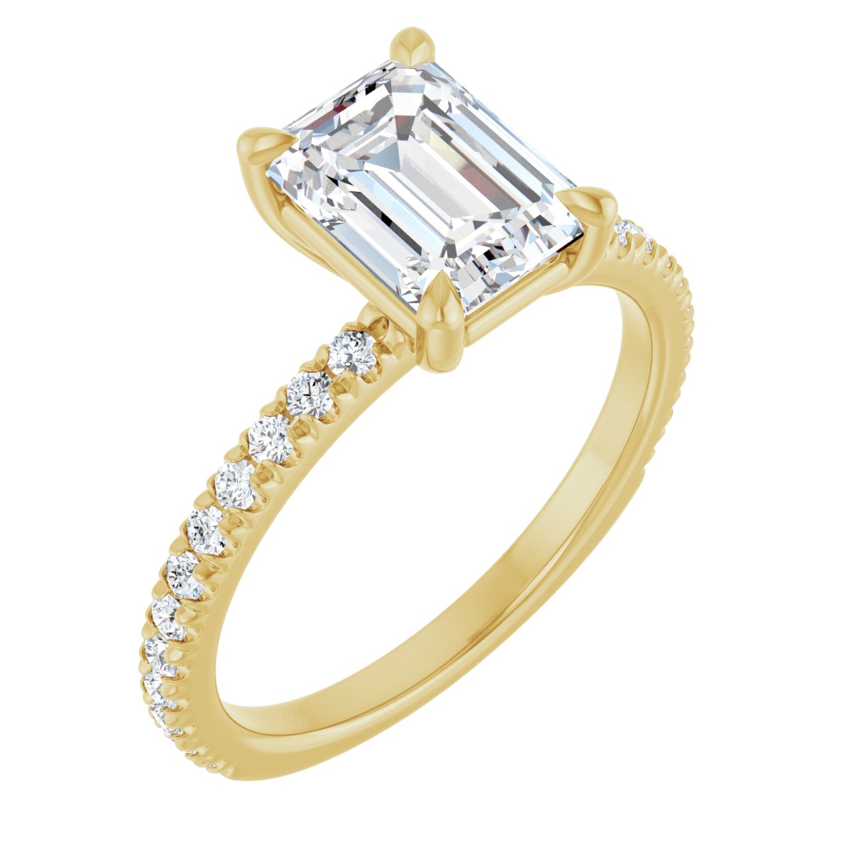 Accented Engagement Ring
