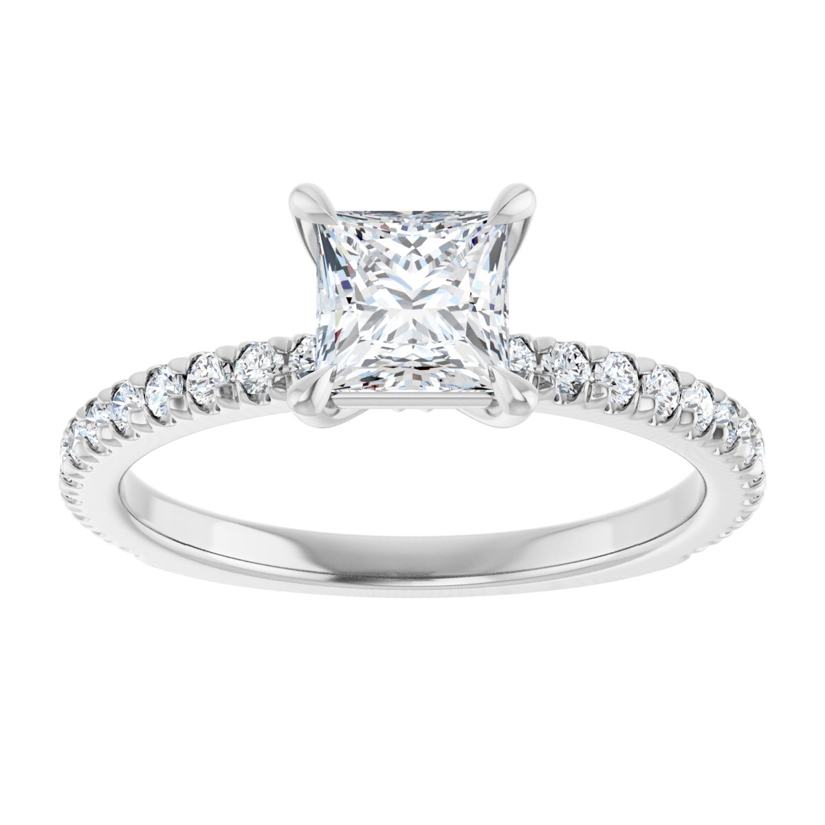 Accented Engagement Ring