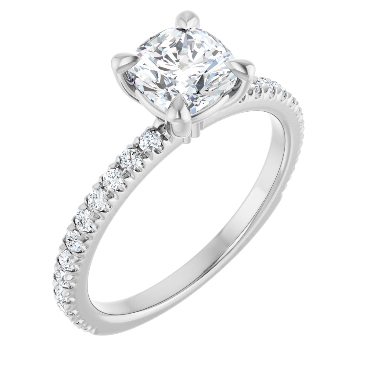 Accented Engagement Ring