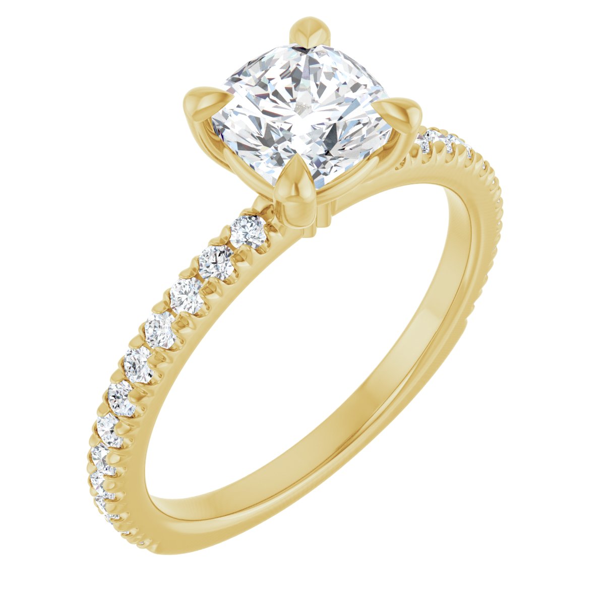 Accented Engagement Ring