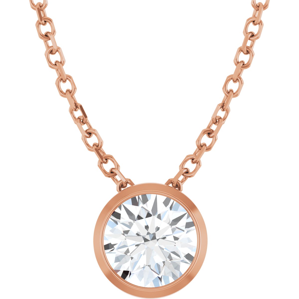 Floating Solitaire Lab-Grown Diamond Pendant