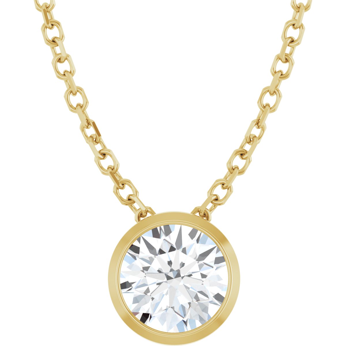 Floating Solitaire Lab-Grown Diamond Pendant