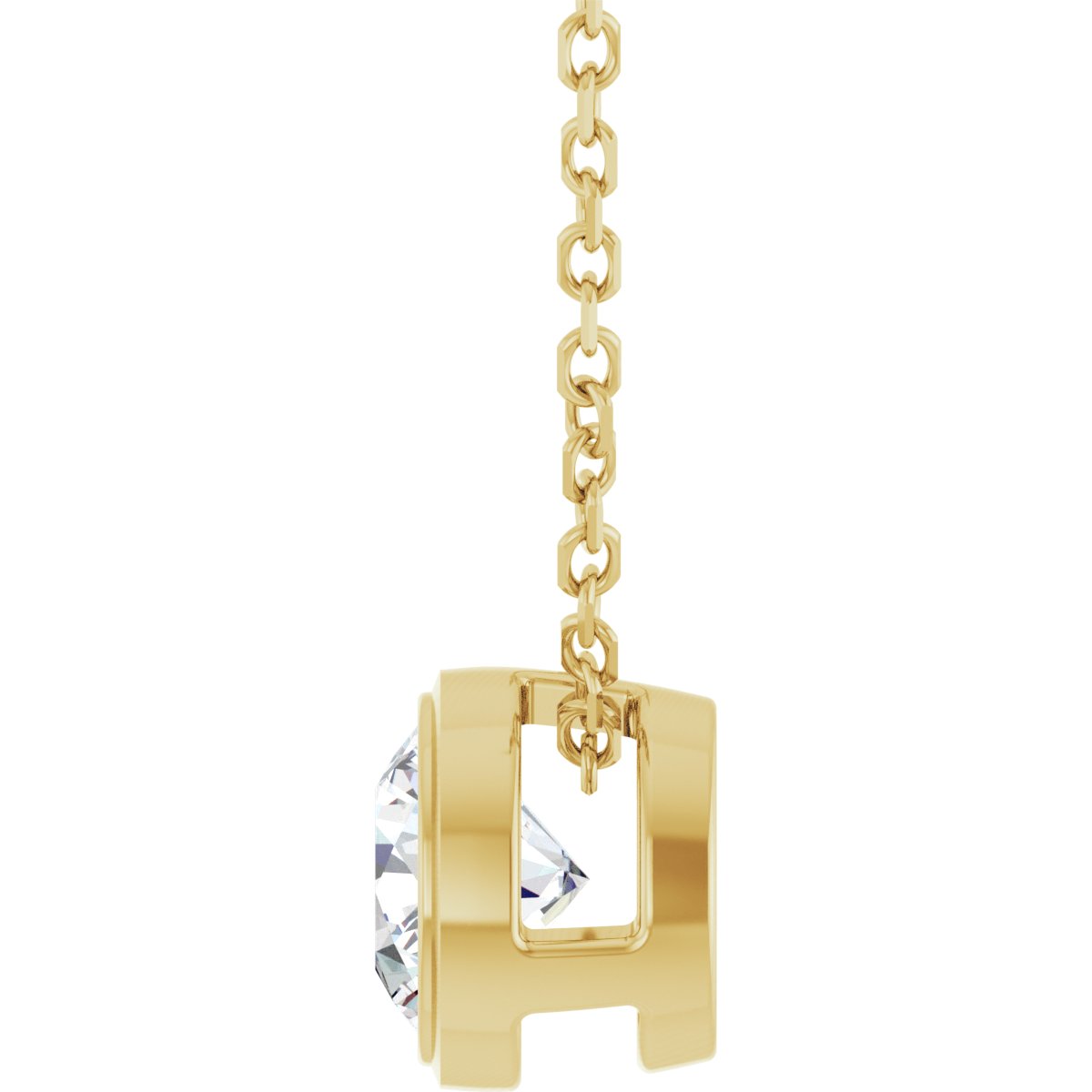 Floating Solitaire Lab-Grown Diamond Pendant