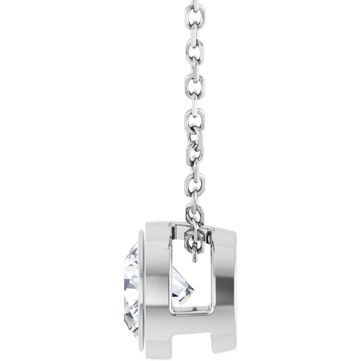 Floating Solitaire Lab-Grown Diamond Pendant