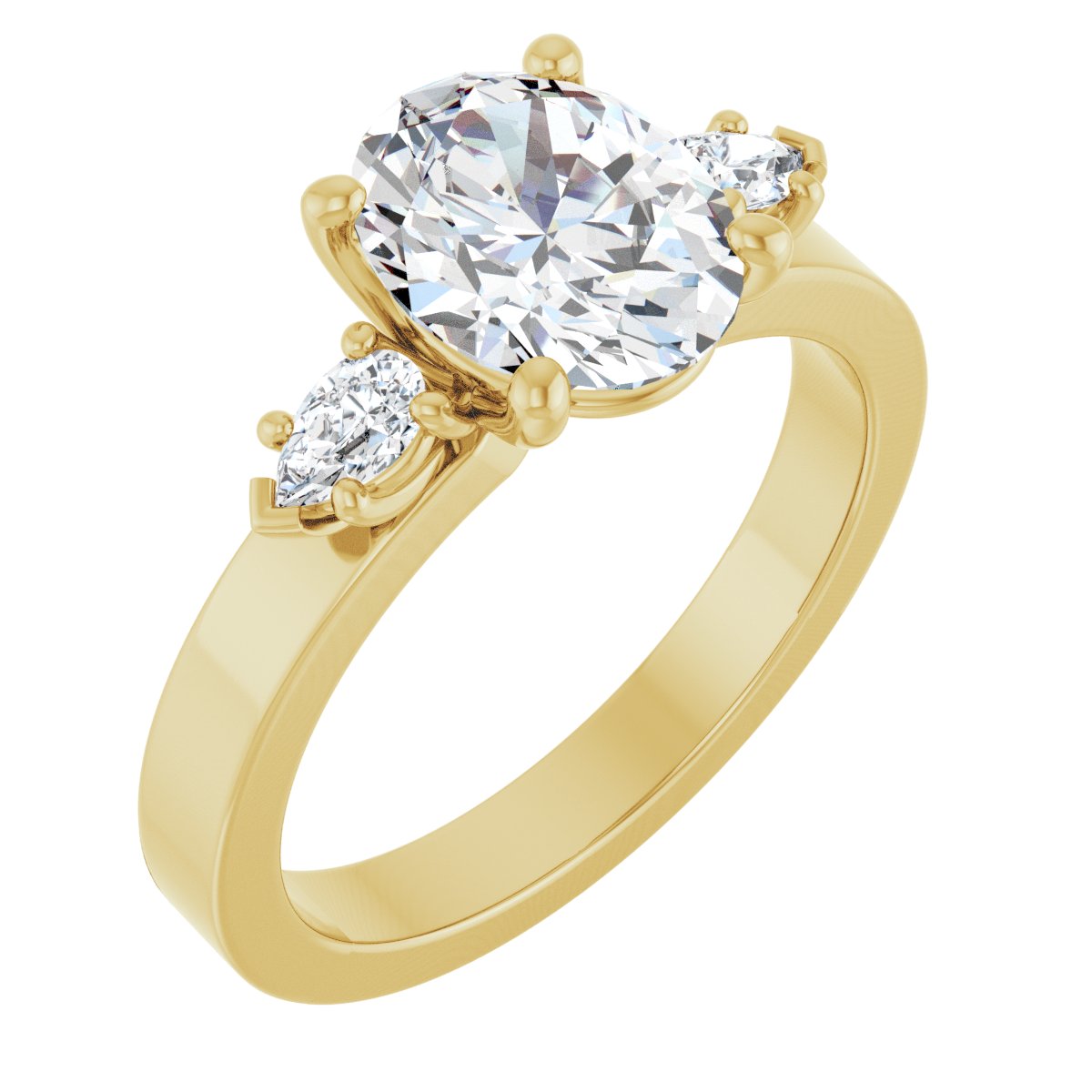 Three-Stone Engagement Ring