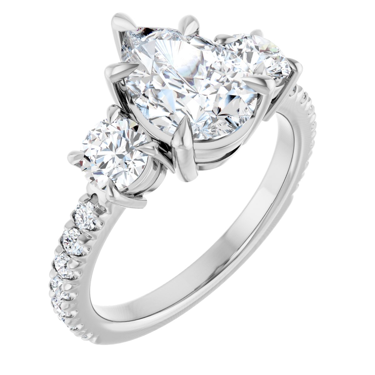 Three-Stone Engagement Ring