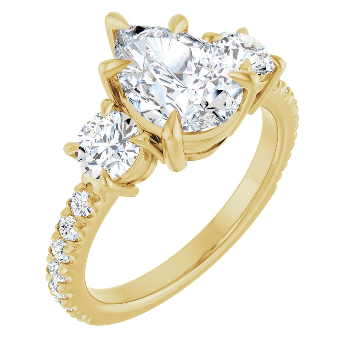 Three-Stone Engagement Ring