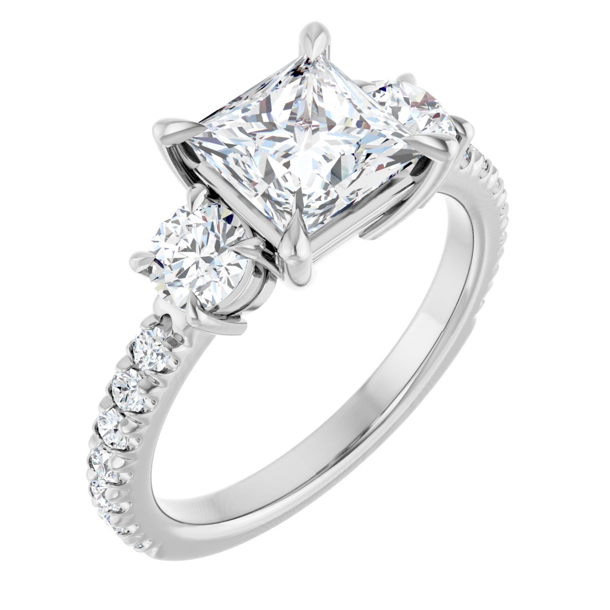 Three-Stone Engagement Ring