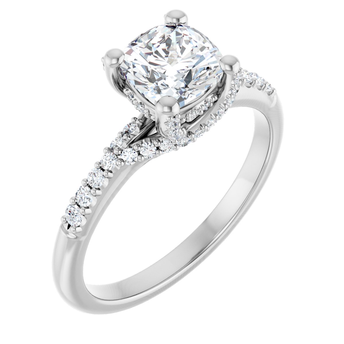 Accented Engagement Ring