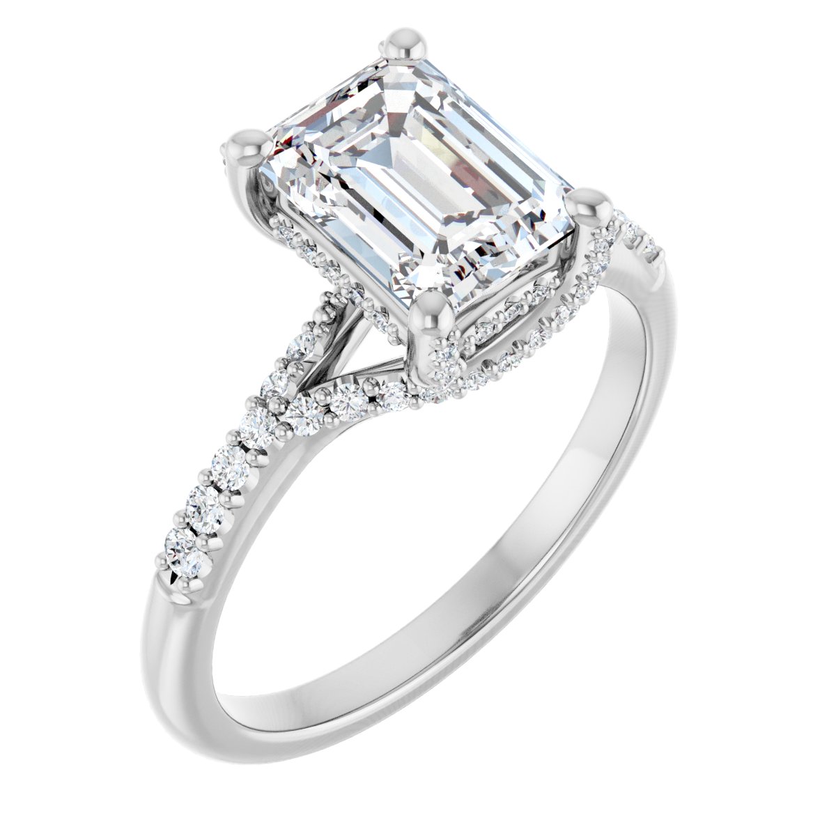 Accented Engagement Ring