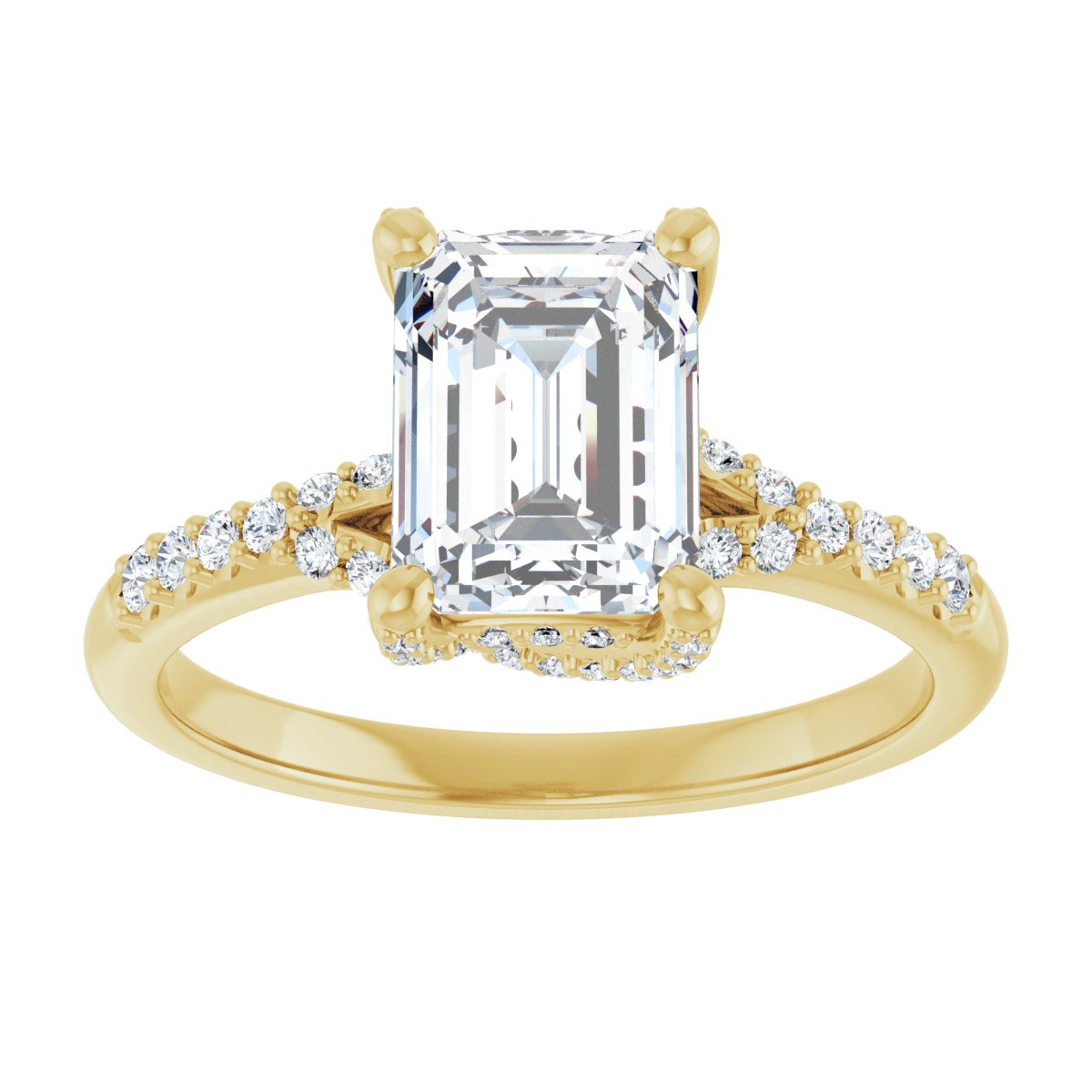 Accented Engagement Ring
