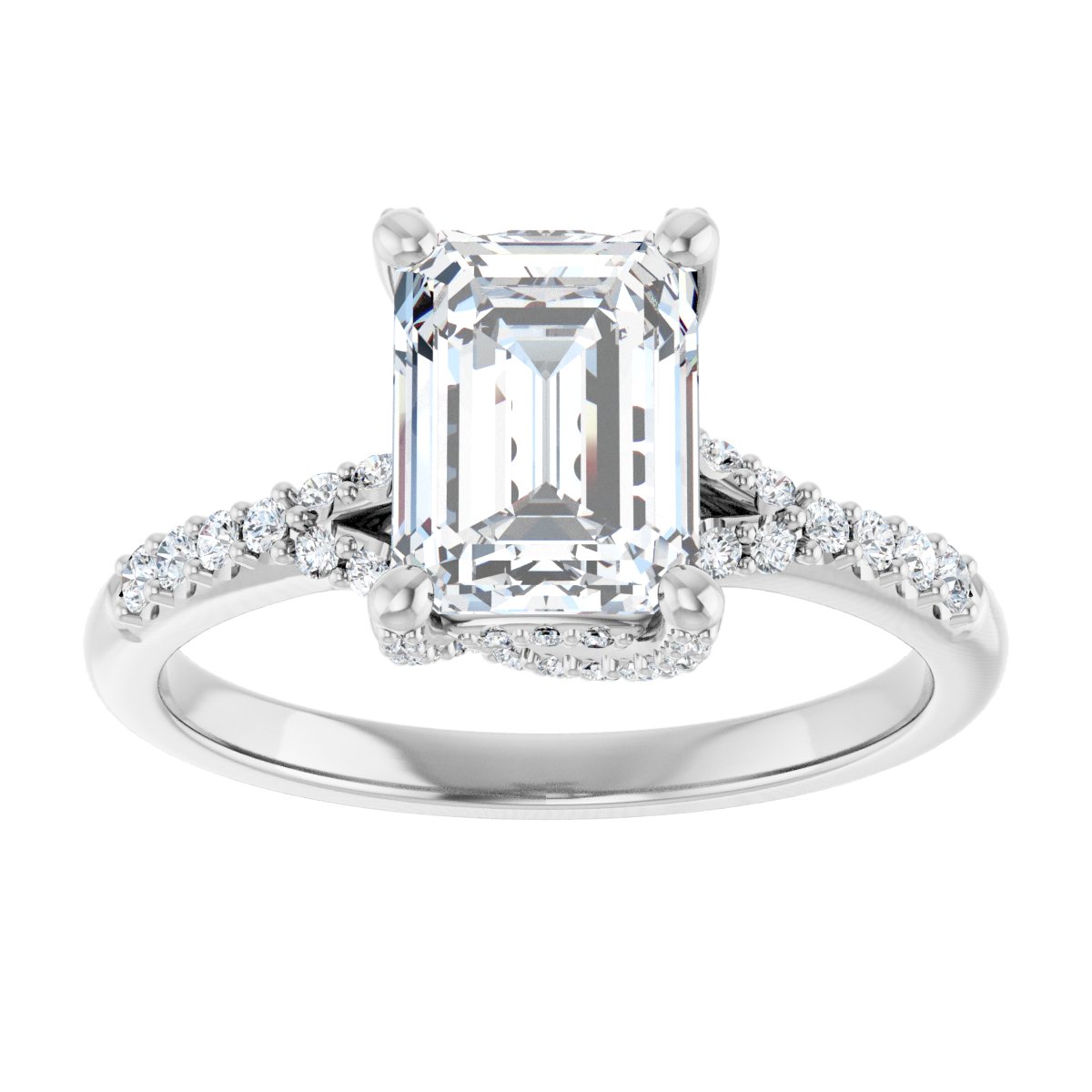 Accented Engagement Ring