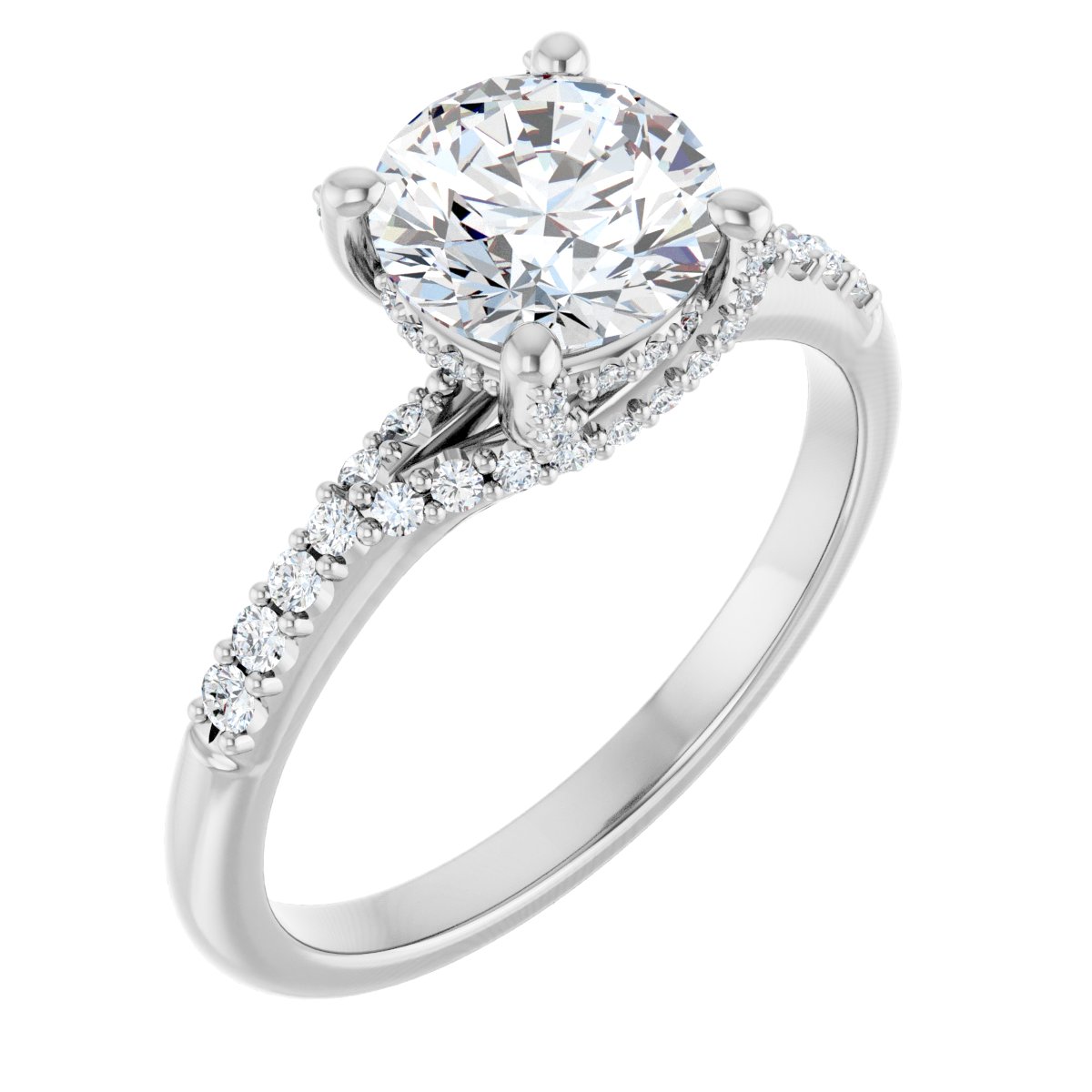 Accented Engagement Ring