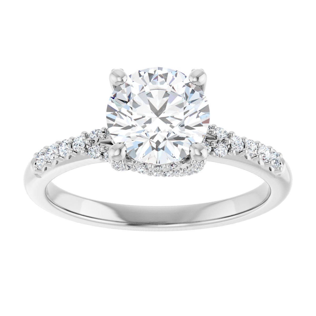 Accented Engagement Ring