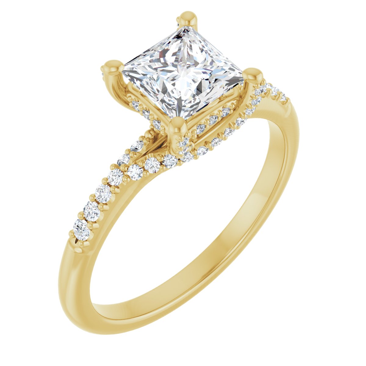 Accented Engagement Ring
