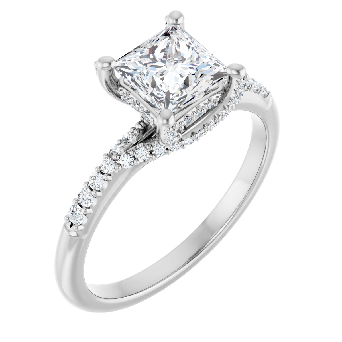 Accented Engagement Ring