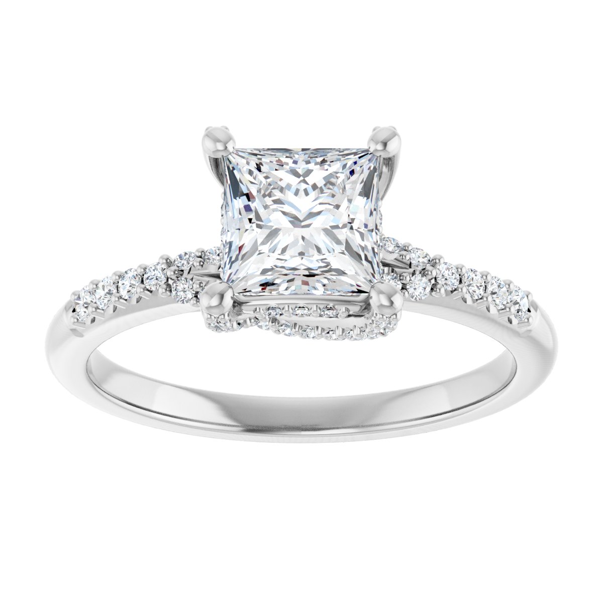 Accented Engagement Ring