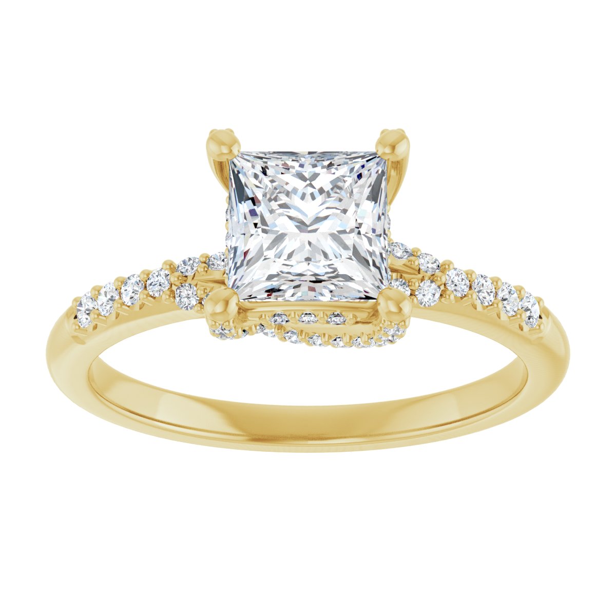 Accented Engagement Ring