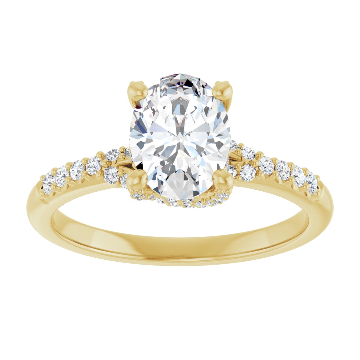 Accented Engagement Ring