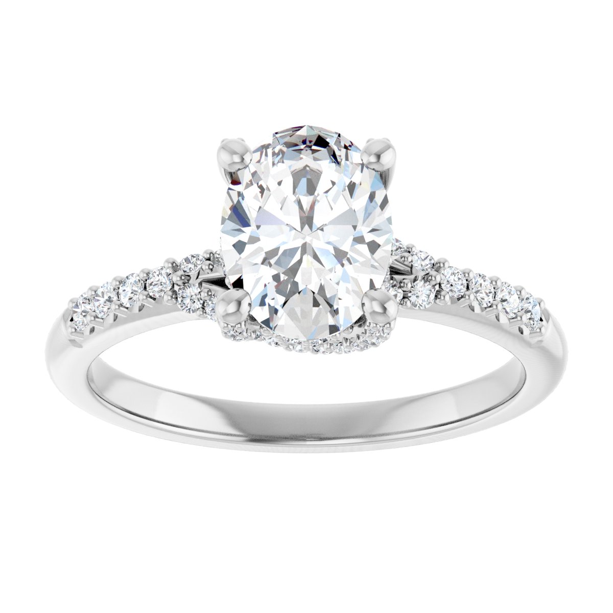 Accented Engagement Ring