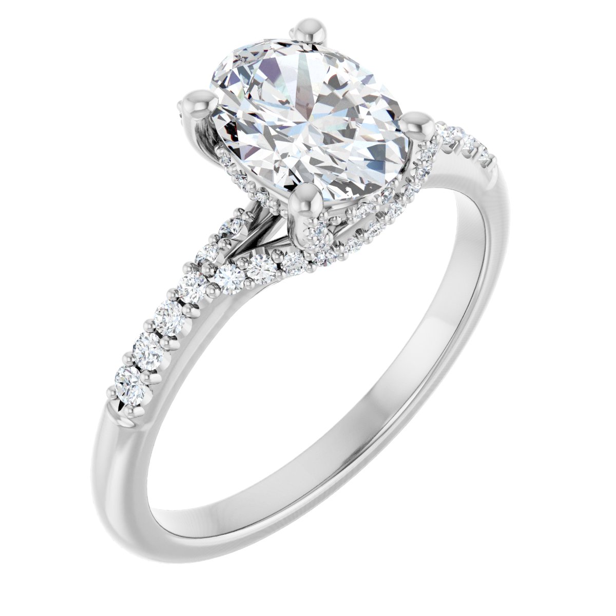 Accented Engagement Ring