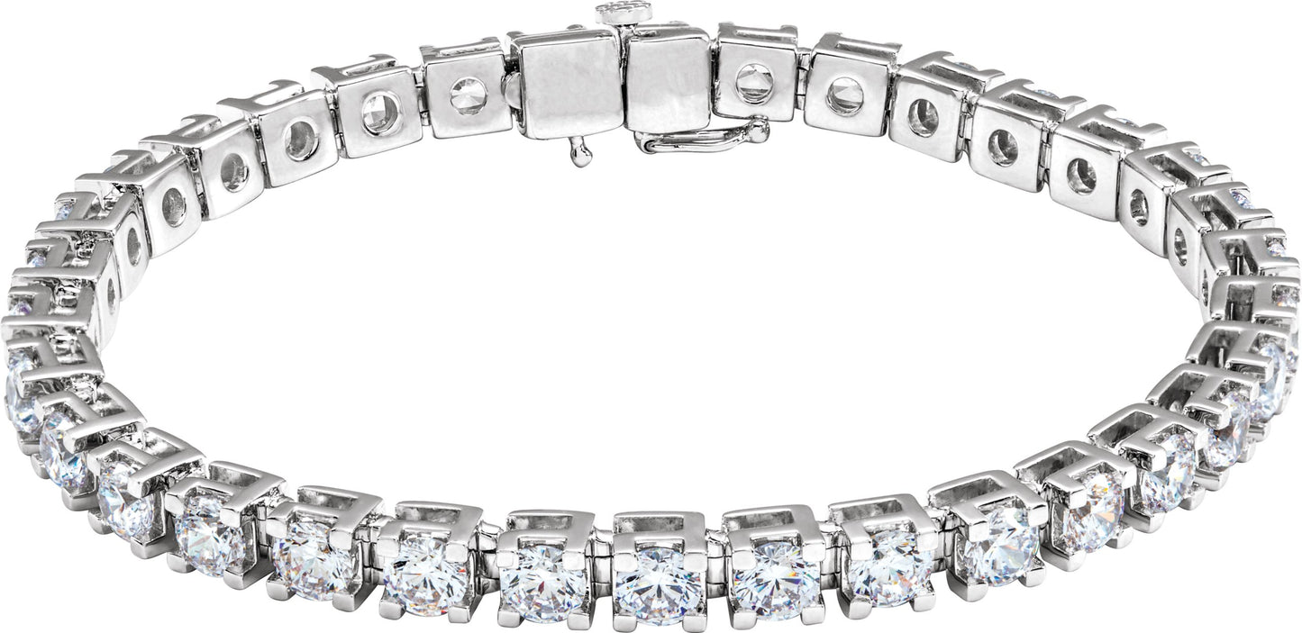 Solid Lab Diamond Tennis Bracelet