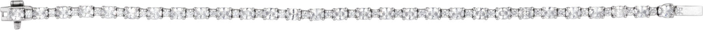 Oval & Round Lab Diamond Tennis Bracelet
