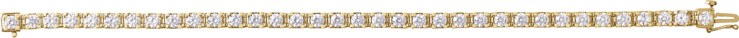 Solid Lab Diamond Tennis Bracelet